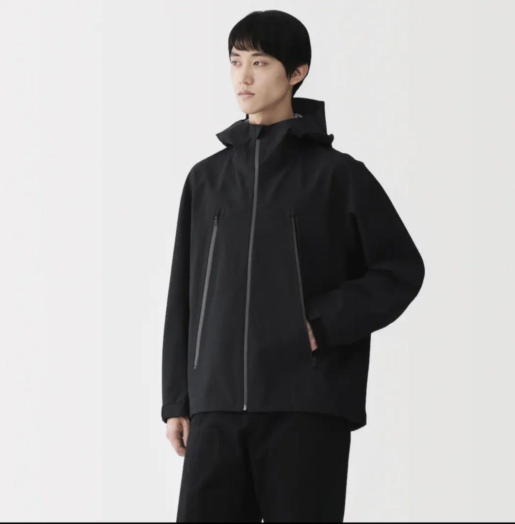 MUJI LABO 透湿撥水コットンナイロン　フードブルゾンMサイズ 紳士 透湿撥水コットンナイロン フードブルゾン | 無印良品