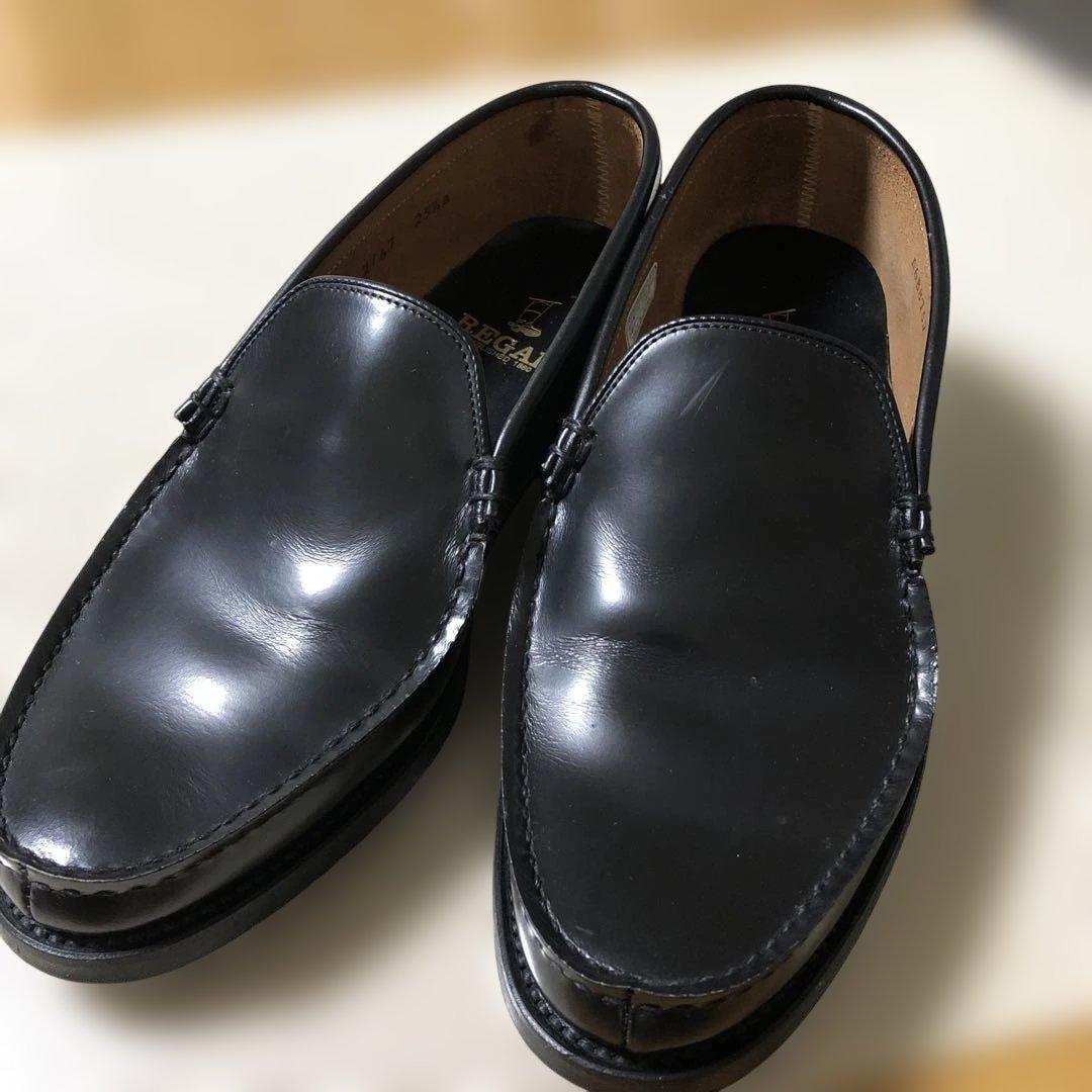 REGAL 黒 レザー ローファー - メルカリ