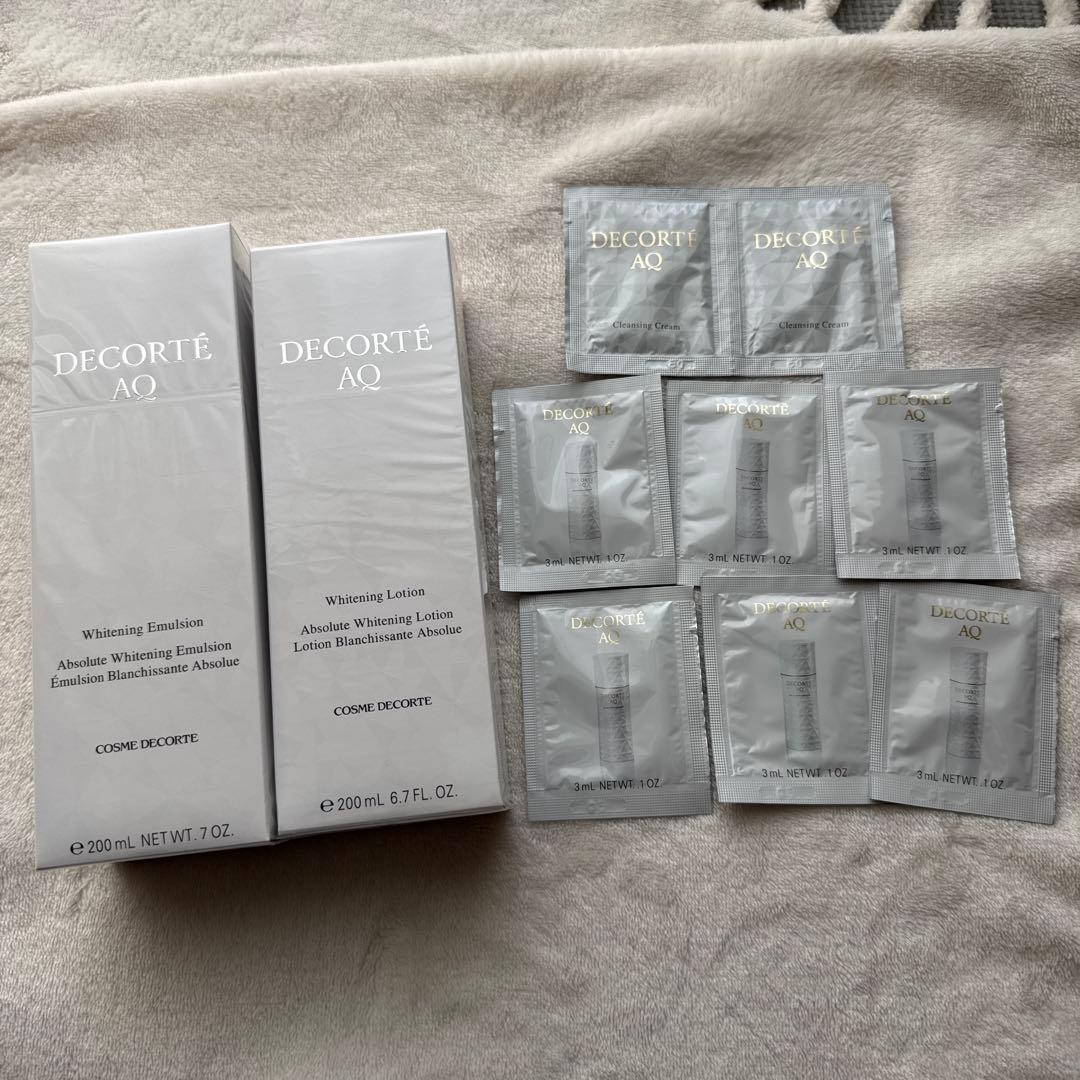 【新品・未開封】AQ ホワイトニングエマルジョン・ローション2点セットサンプル付 コスメデコルテ AQ エマルジョン&ローション トライアルセット｜Yahoo