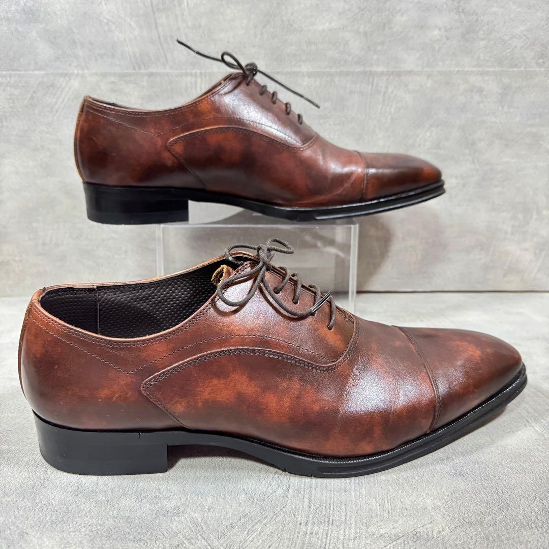 極美品 マドラス 25cm レザー ストレートチップ ビジネス 革靴 内羽根