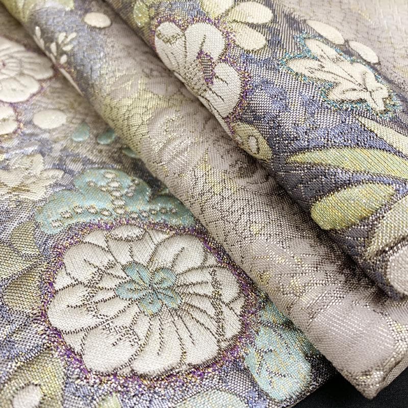 502mh52○翠山 着物&袋帯セット 付下げ訪問着 辻が花絞り きものやまと