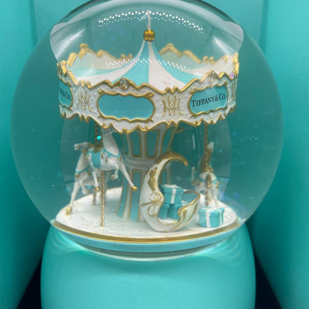 ティファニー オルゴール スノードーム メリーゴーランド 美品 - メルカリ