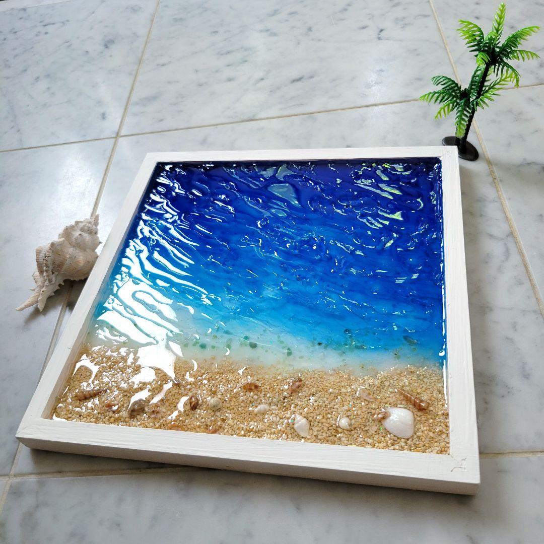 レジンアート レジンアート波紋 レジンアート水面 オーシャンアート 海