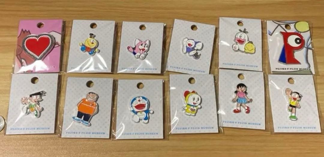 藤子F不二雄ミュージアム 限定 ダイカット ピンズ 全12種 セット