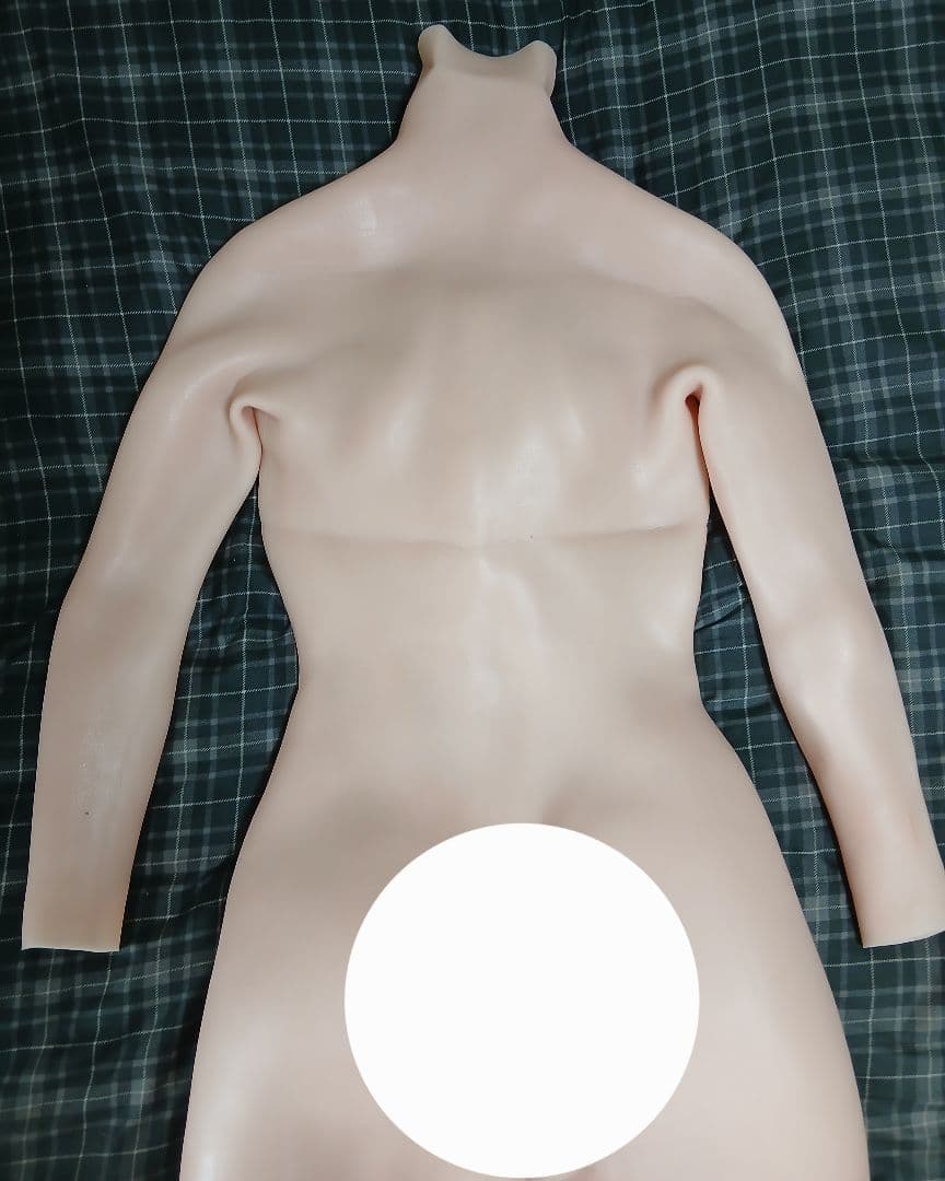 シリコンボディースーツ 女装 コスプレ 女装男子　変装用 袖付き Dカップ