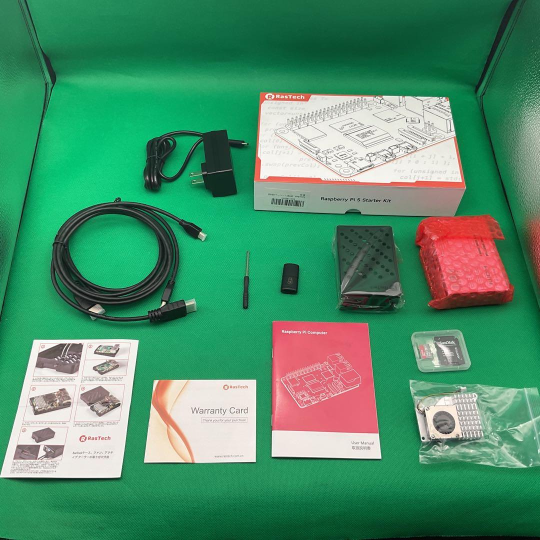 ※MN25 RasTech Raspberry Pi 5 8GB セット Amazon.com: RasTech Raspberry Pi 5 Kit 8GB RAM with Pi 5 Case