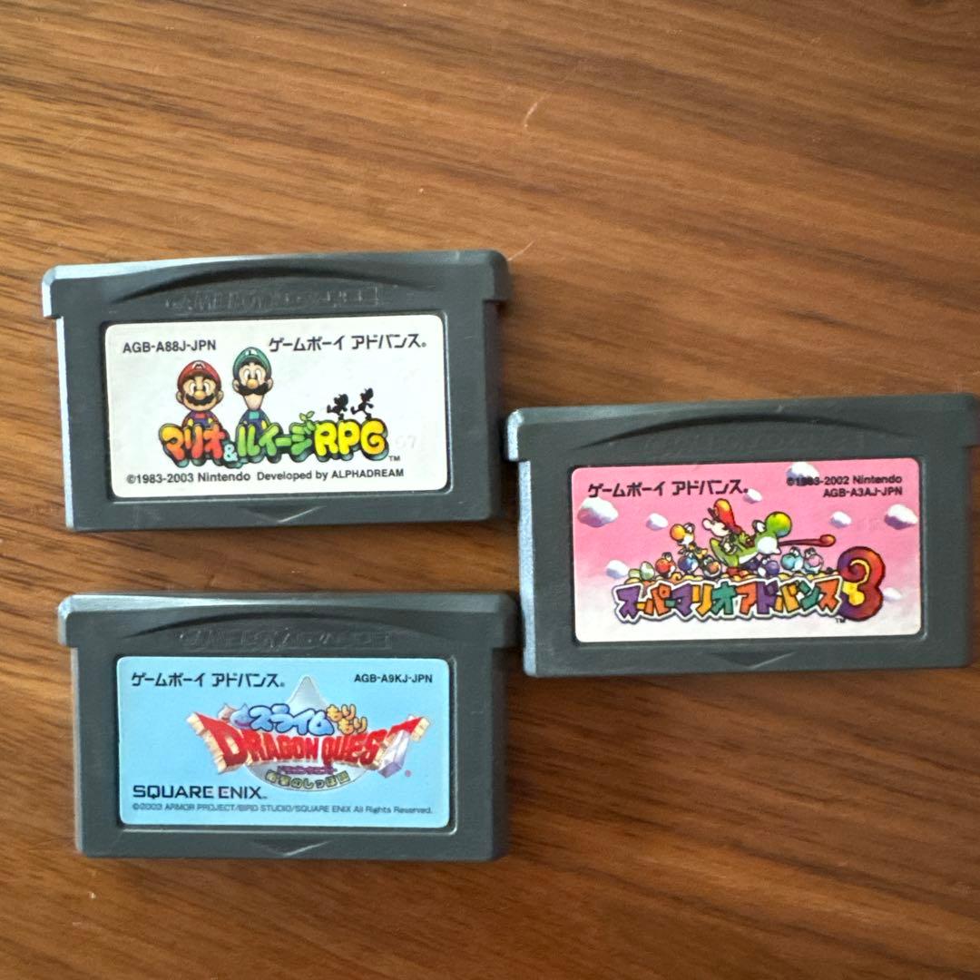 動作確認済み】3本セット ゲームボーイアドバンスソフト マリオ