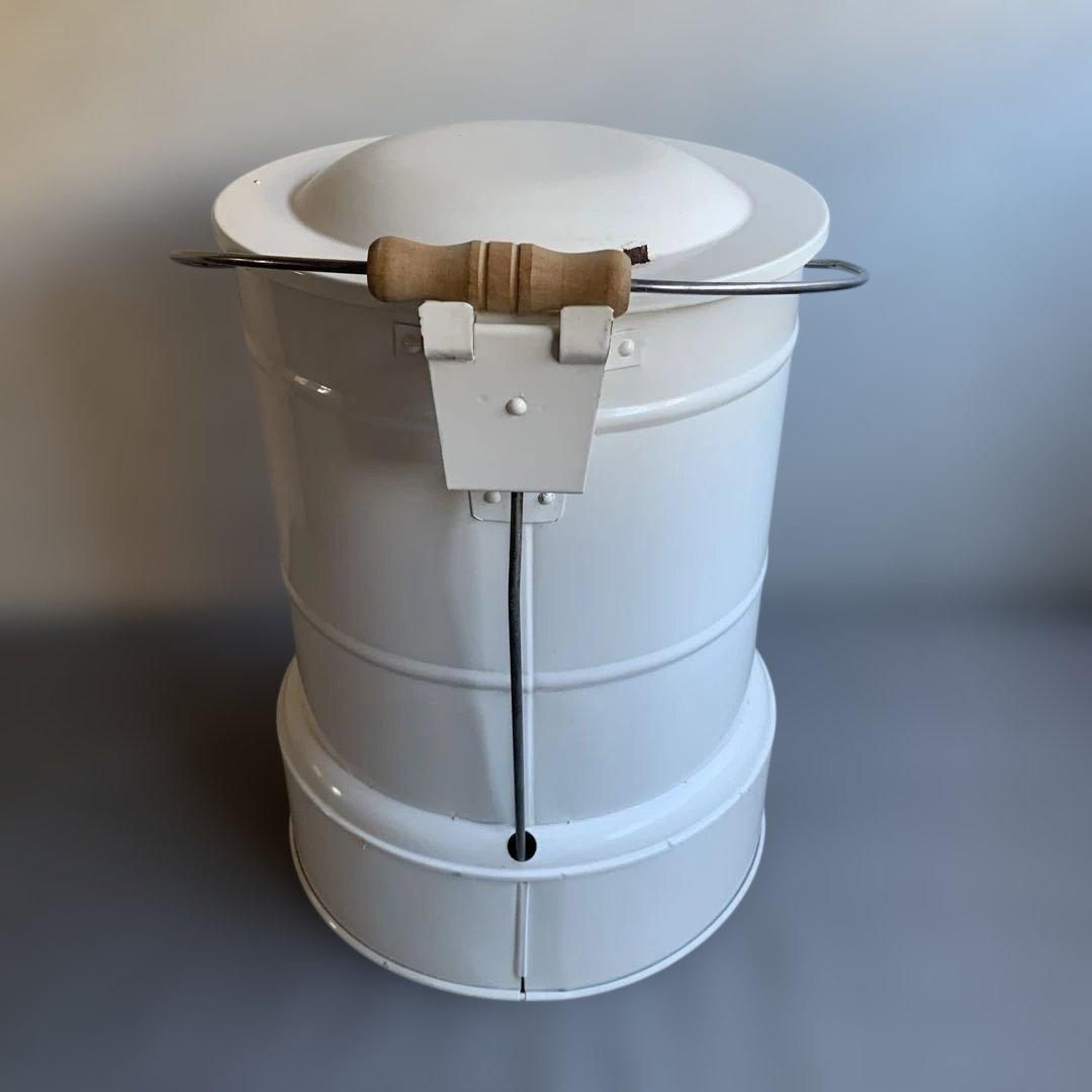 未使用】【レトロ】マツヨシ 足踏汚物投入器 ペダル式 ゴミ箱 汚物缶