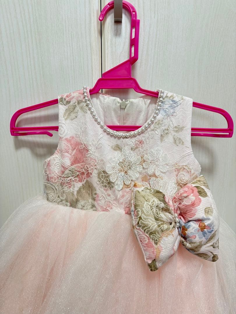 まめ様専用】DRESCCOドレスコ ピンクフラワーコットンチュールドレス