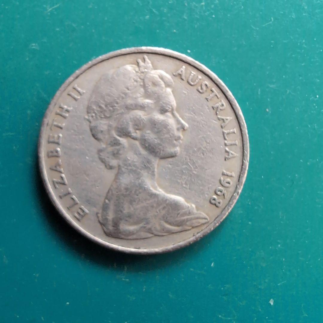 オーストラリア 20セント硬貨 1968年 エリザベス2世 - メルカリ
