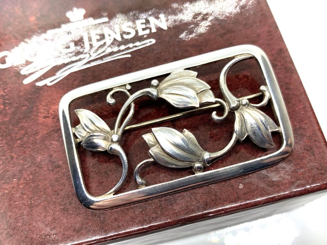 ジョージジェンセン ブローチ 花柄 - メルカリ