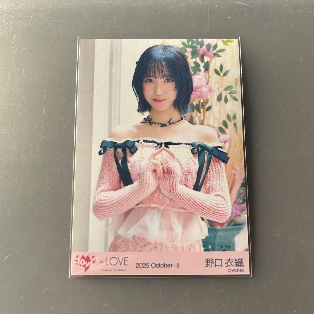 イコラブ 野口衣織 バラ 生写真㉔ - メルカリ