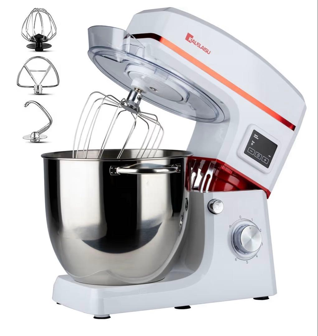 KALELAISU スタンドミキサー ８Ｌ Amazon | スタンドミキサー 8L大容量ボウル 7段階変速 99分タイマー