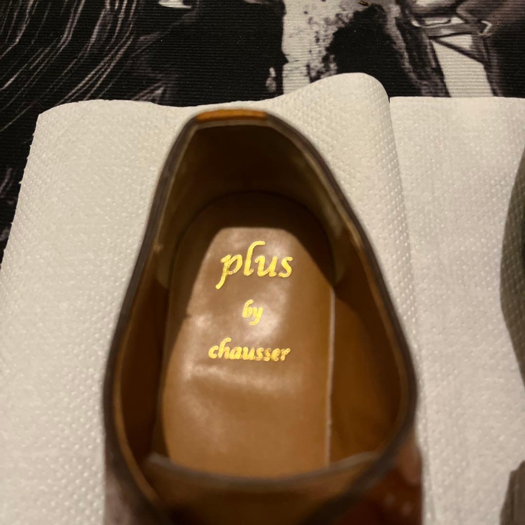 美品　ショセ　23.5cm サドルシューズ　PC-5076　キャメル×ブラウン