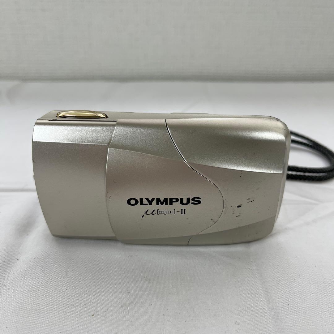 (h) OLYMPUS μ[mju:]-II シルバー フィルムカメラ　ジャンク h) OLYMPUS μ[mju:]-II シルバー フィルムカメラ ジャンク OLYMPUS