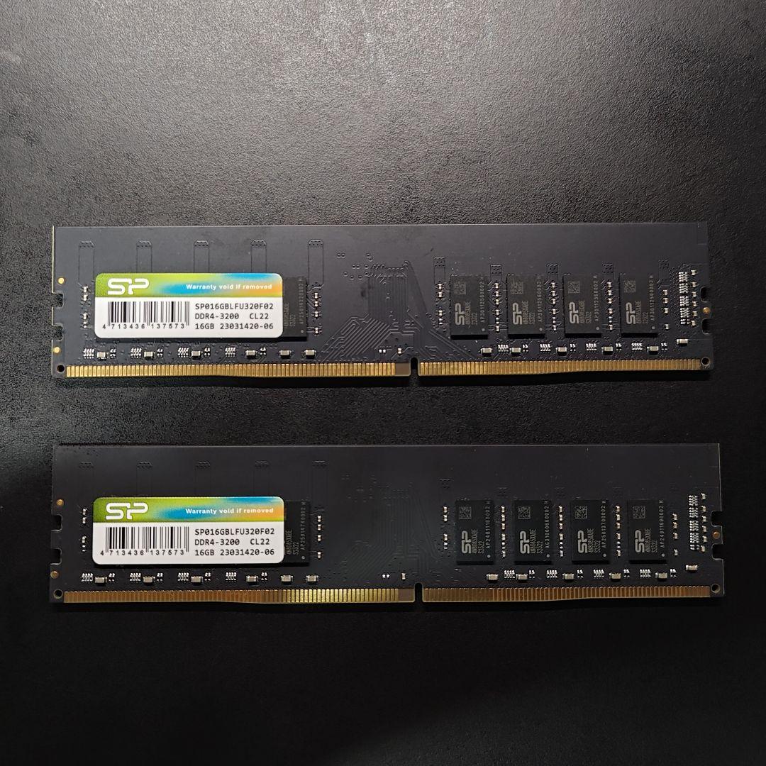 シリコンパワー DDR4 3200 PC4-25600 16GB×2(32GB) Silicon Power 32GB (2 x 16GB) DDR4 3200 (PC4 25600) 288-Pin XPOWER