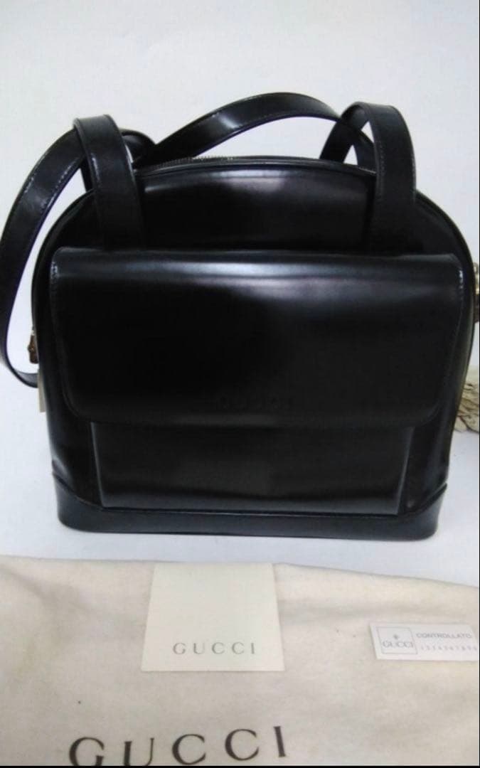 【新品未使用】GUCCI ヴィンテージ レザーバッグ GUCCI】【ヴィンテージ】【オールドグッチ】グッチ『レザー ショルダー