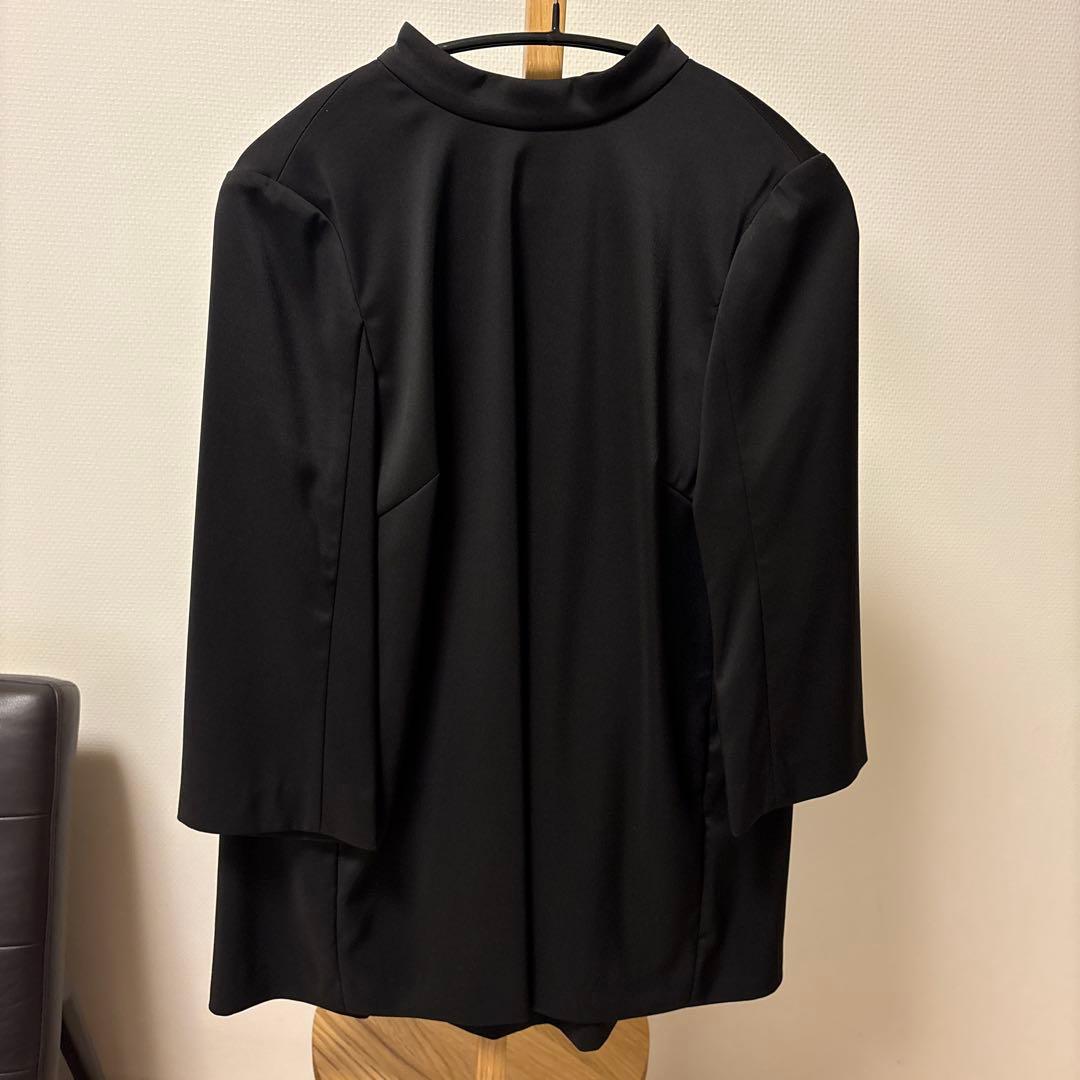 Mfil/ブラックリボン長袖ブラウス/未使用 楽天市場】長袖ブラウス リボン付 3WAY ノーアイロン ストレッチ 透け