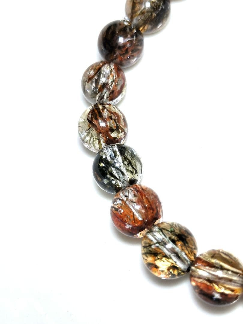 【最強パワーストーン】スーパーセブン(ブラックゴールド)7.6mm【 一点物 】