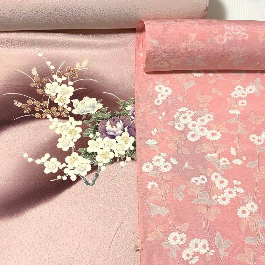 反物】 11本 まとめ売り 着物生地 リメイク 訪問着 江戸小紋 コート他