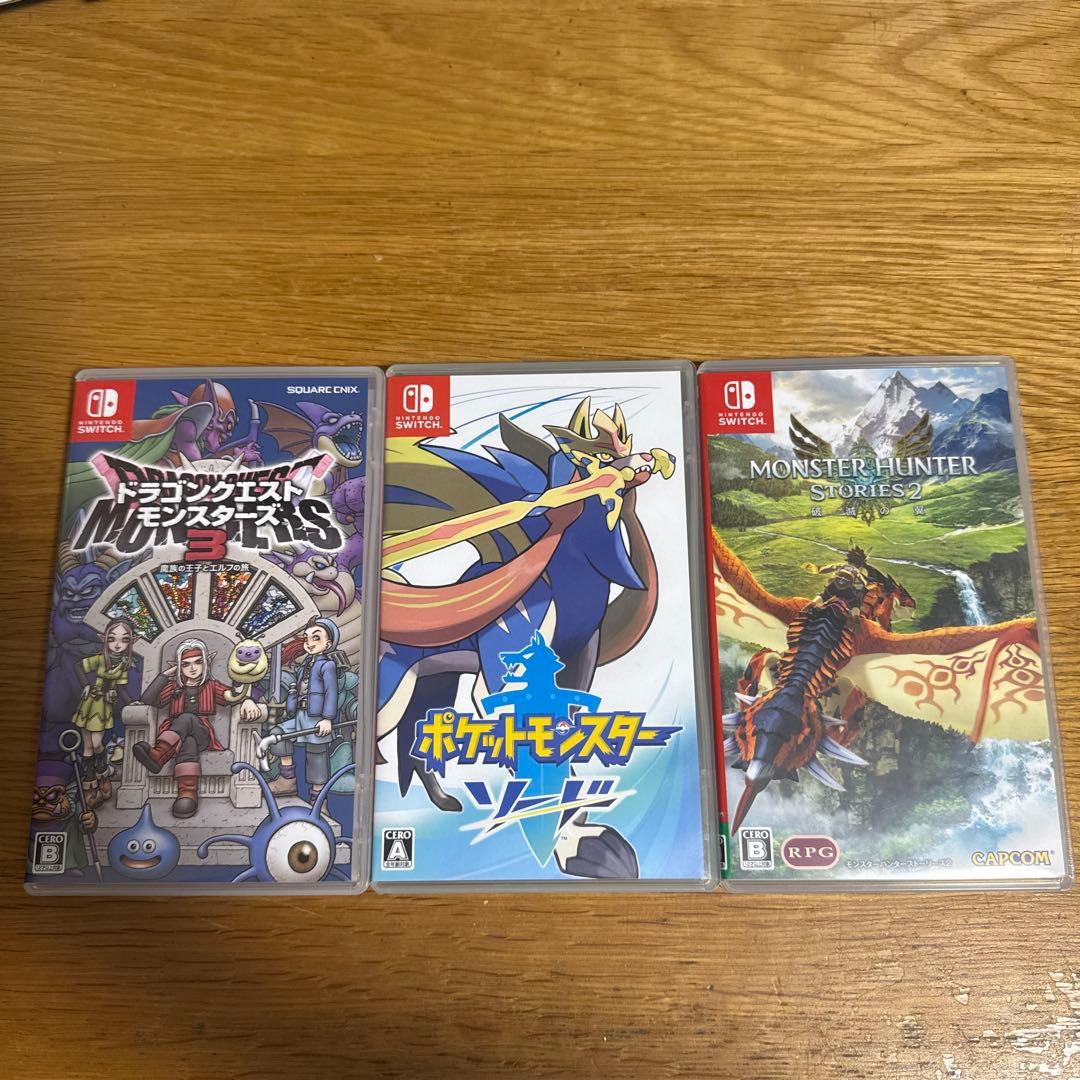 Nintendo Switch ソフト3本セット(ポケモン・ドラクエ・モンハン