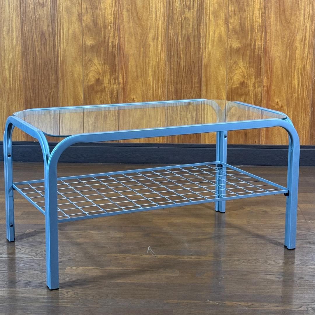 ミッドセンチュリー　角型　ガラステーブル　スペースエイジ ミッドセンチュリー スペースエイジ センターテーブル ガラステーブル