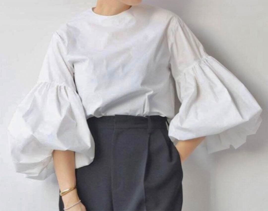 CELERI 2025SS パフスリーブシャツ 白 ドゥーズィエムクラス - メルカリ