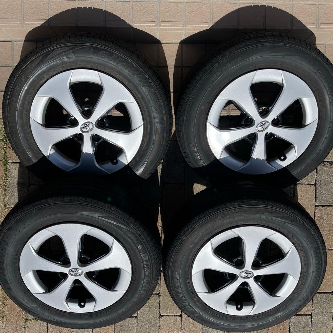 15インチプリウス純正アルミホイールタイヤセット（ナット付き