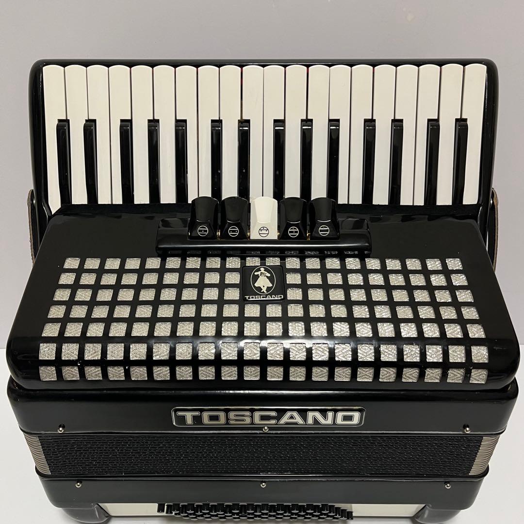 TOSCANO アコーディオン 34鍵盤 トスカーノ ブラック - 鍵盤楽器最