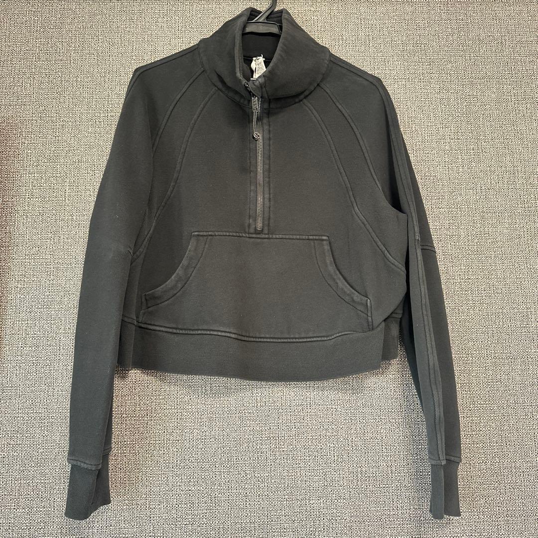 ルルレモン Scuba オーバーサイズファネルネック ハーフジップ