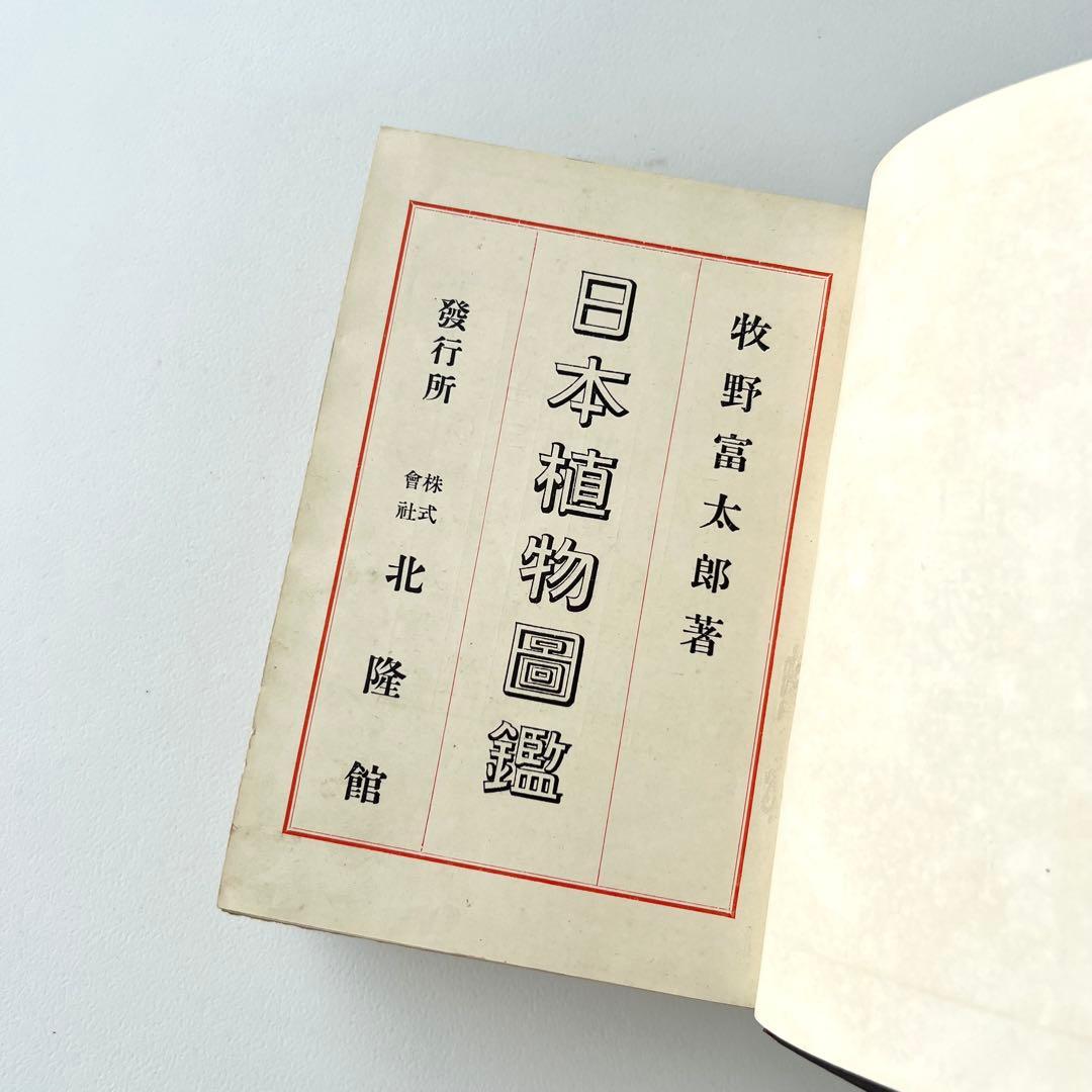 日本植物図鑑 牧野富太郎 北隆館 1925年初版 日本植物図鑑 牧野富太郎