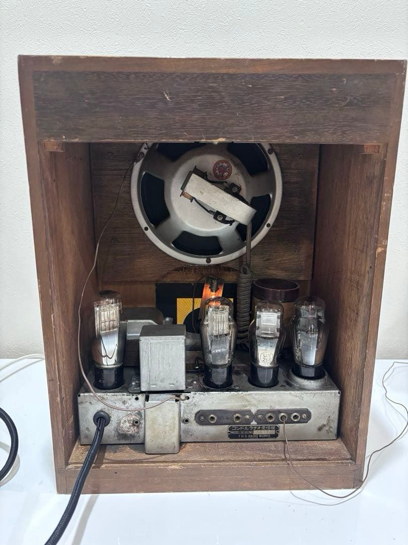 レトロ 戦前 真空管ラジオ コンドルラジオ受信機 RC-300 並4 整備済