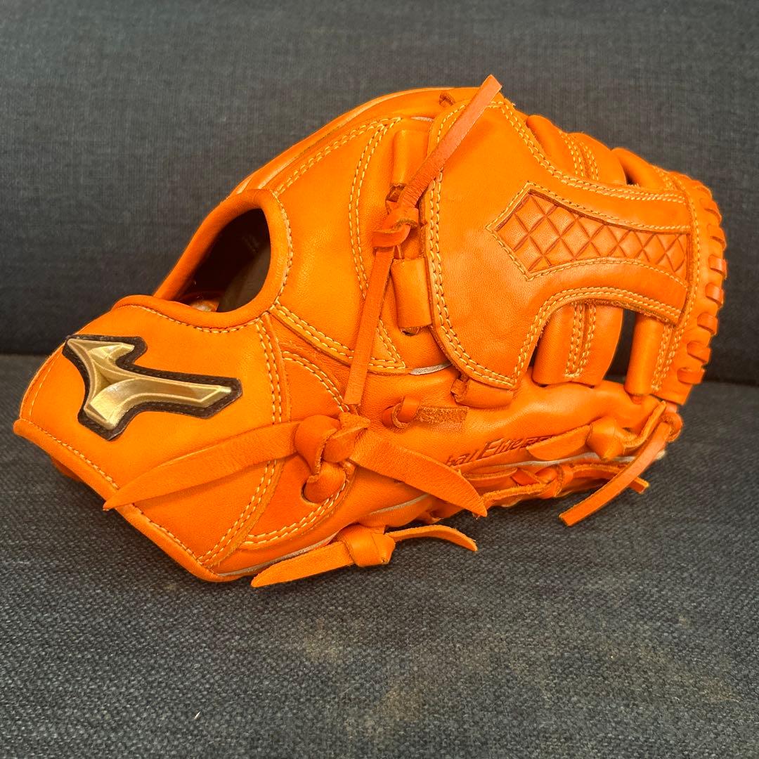 ミズノ プロフェッショナル オレンジ グローブ 右投げ用