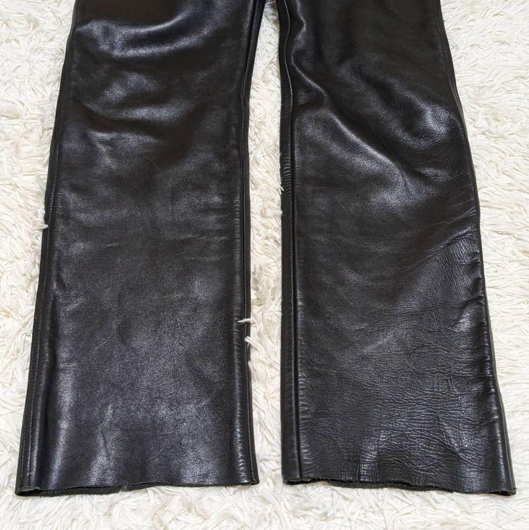 ✨美品✨ ハーレーダビッドソン レザーパンツ 34インチ 本革 大きめ
