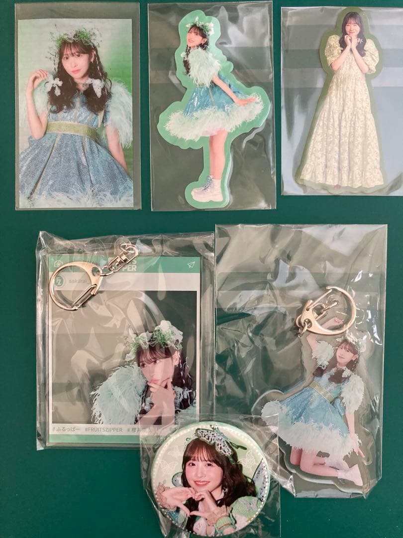 FRUITS ZIPPER 櫻井優衣 アクキー ステッカー 缶バッジ - メルカリ