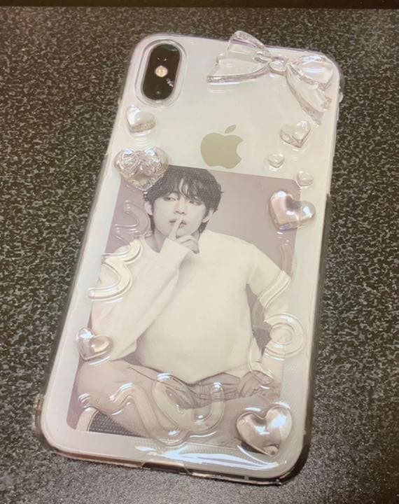 スマホケース ハードケース レジン デコ - メルカリ