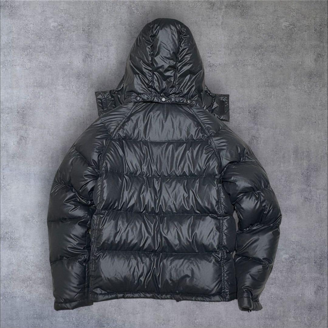 00s Y2K 平成お兄系 ファー付き ダウンジャケット 光沢 ダウン90%