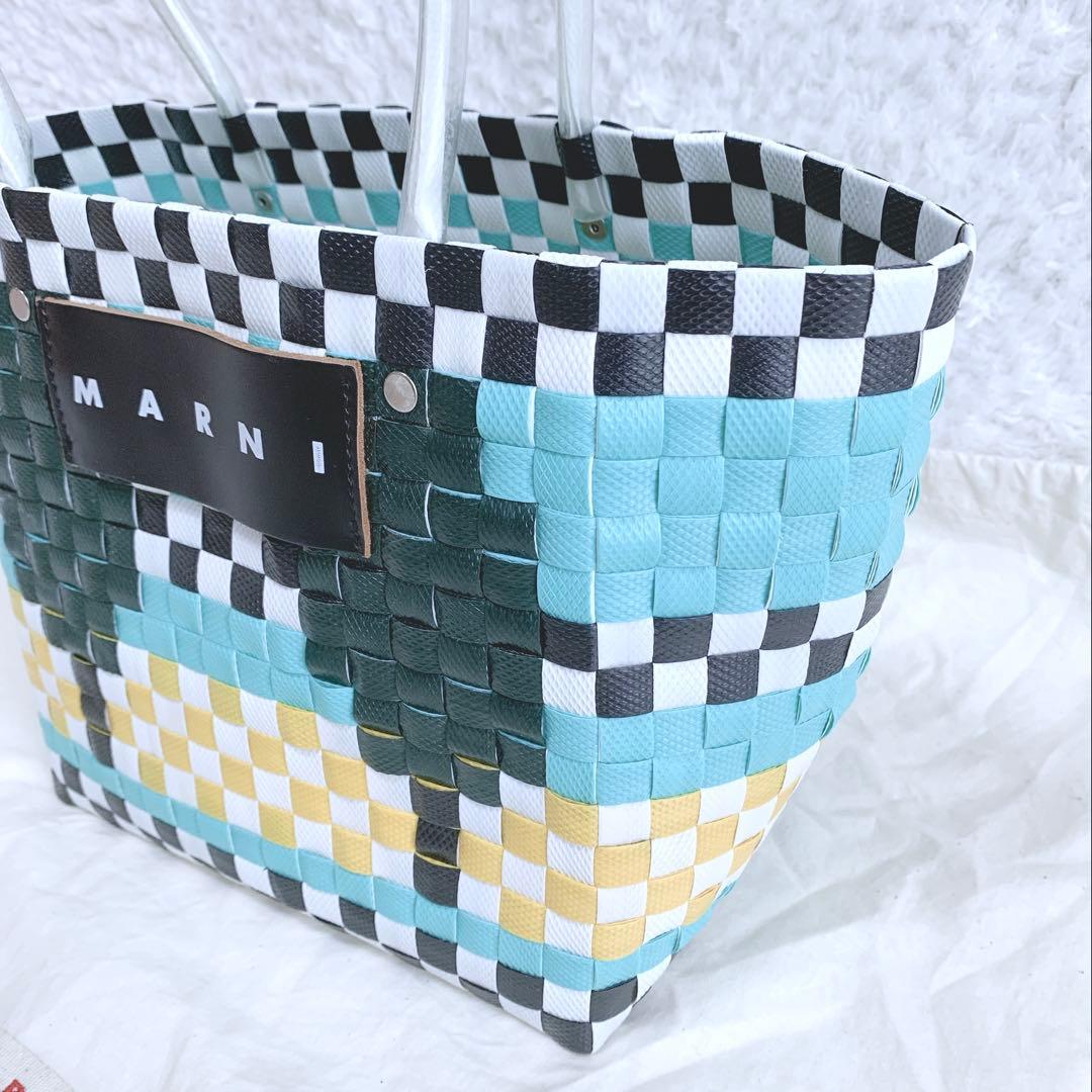 AIKO様専用】 MARNI フラワーマーケット 編み込み かごバッグ - メルカリ