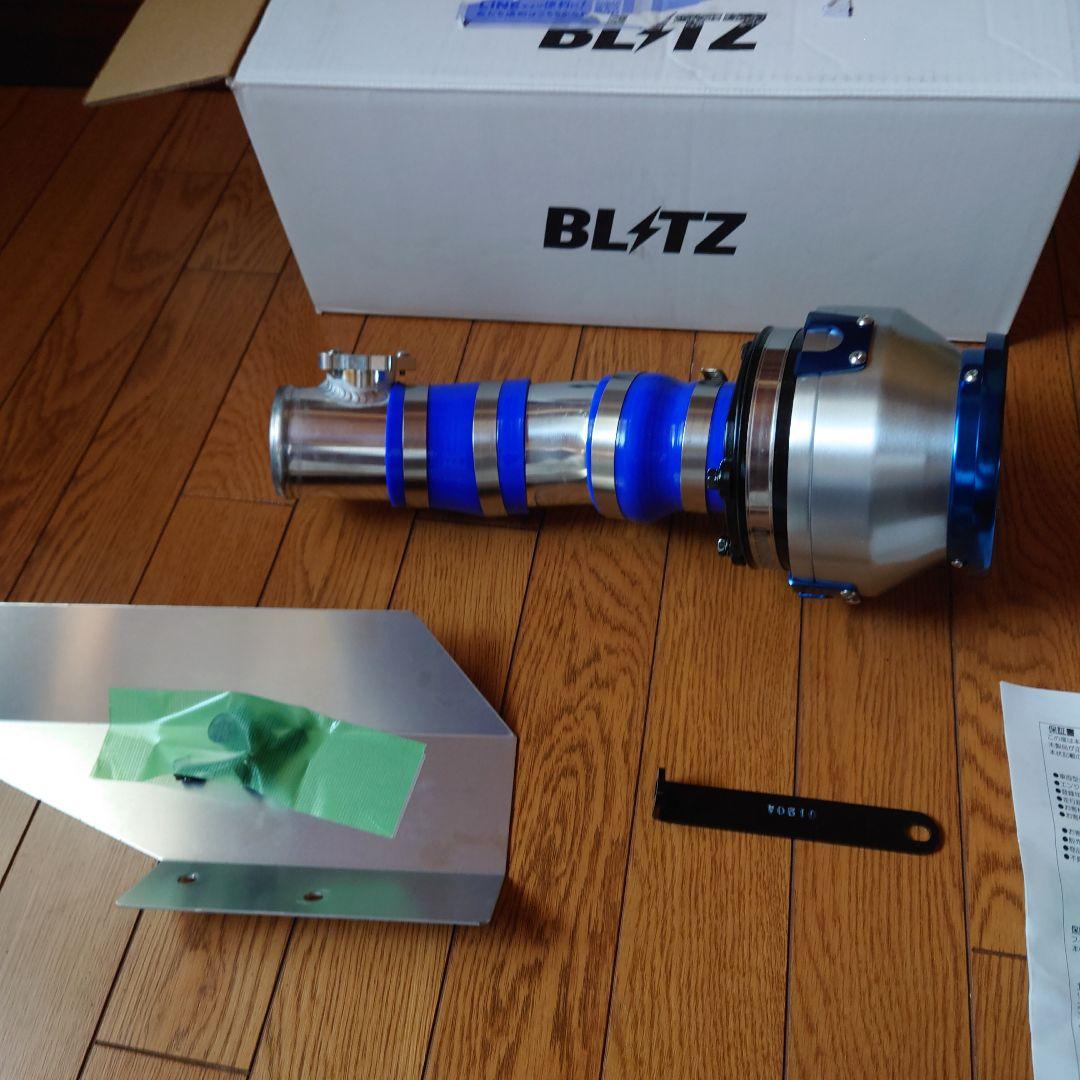 NDロードスター用 BLITZ 過給器本体 シルバー 青 取り付け金具付き