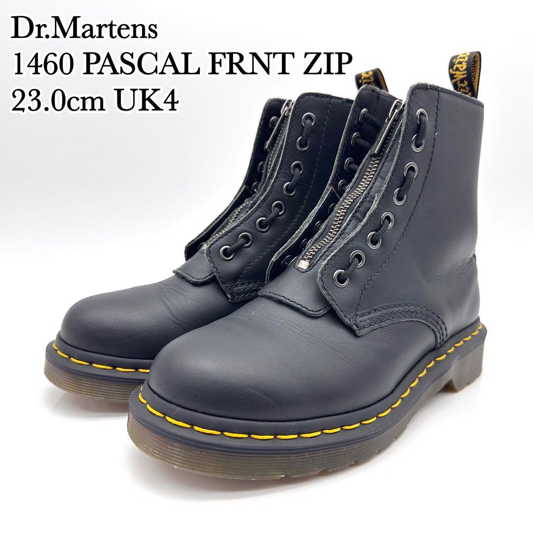 【美品】ドクターマーチン 1460 フロントジップ ブラック 8ホール 1460 8ホールブーツ