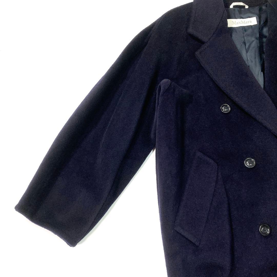 MaxMara マックスマーラ マニュエラ ロングコート ネイビー 40 - メルカリ