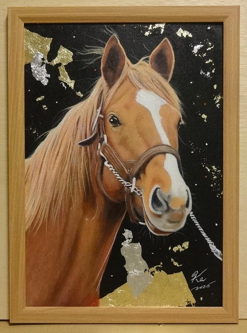 上鈴木正一 油彩画 B4『オルフェーヴル6』新作原画 超オススメの作品