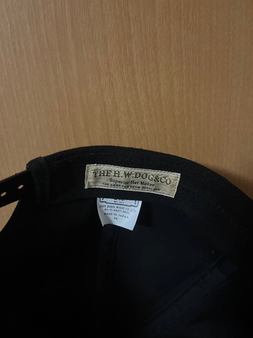 THE H.W.DOG&CO. 黒キャップ