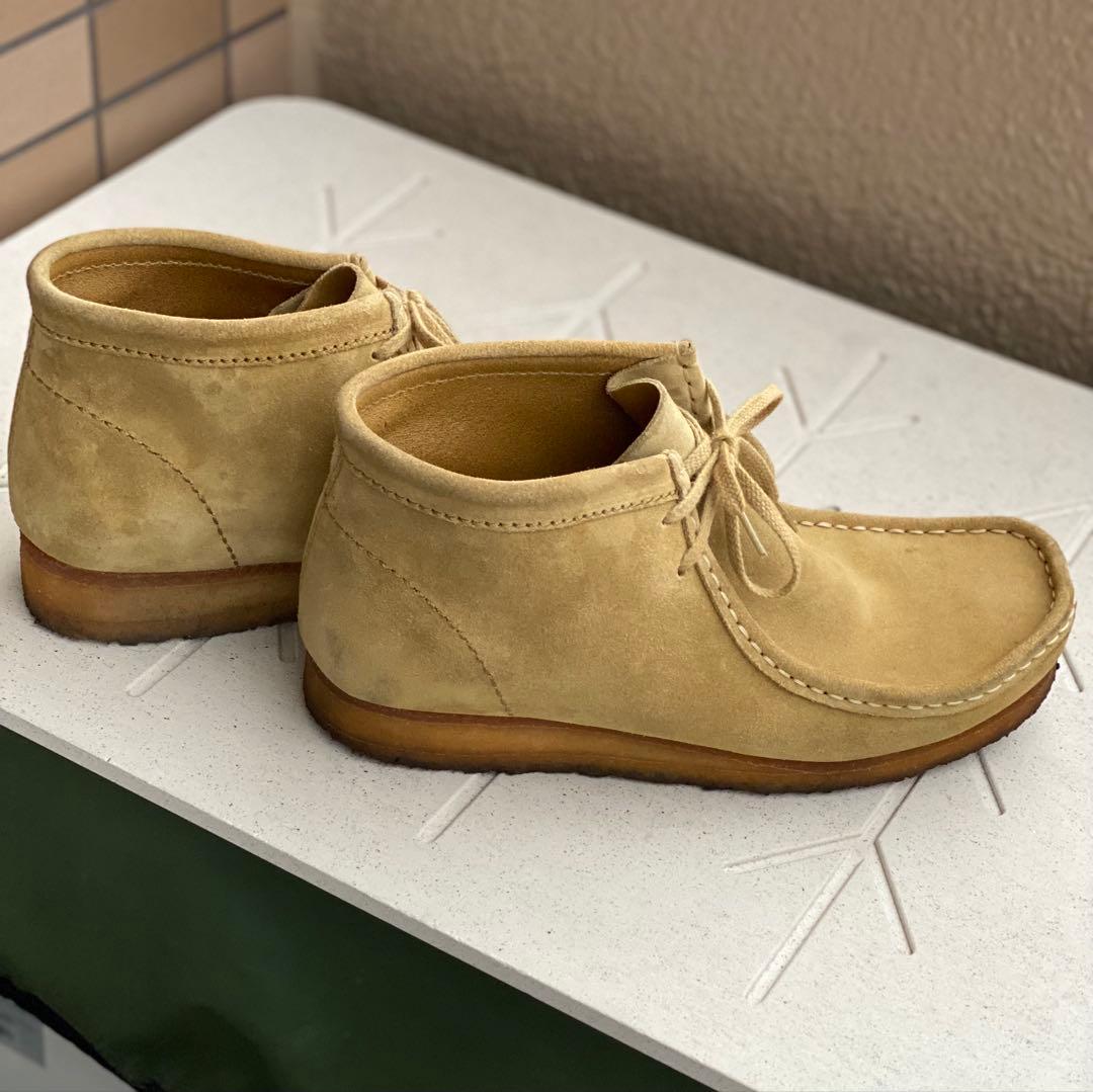 クラークス ワラビー ベージュ UK9G 28cm ファッション 通販