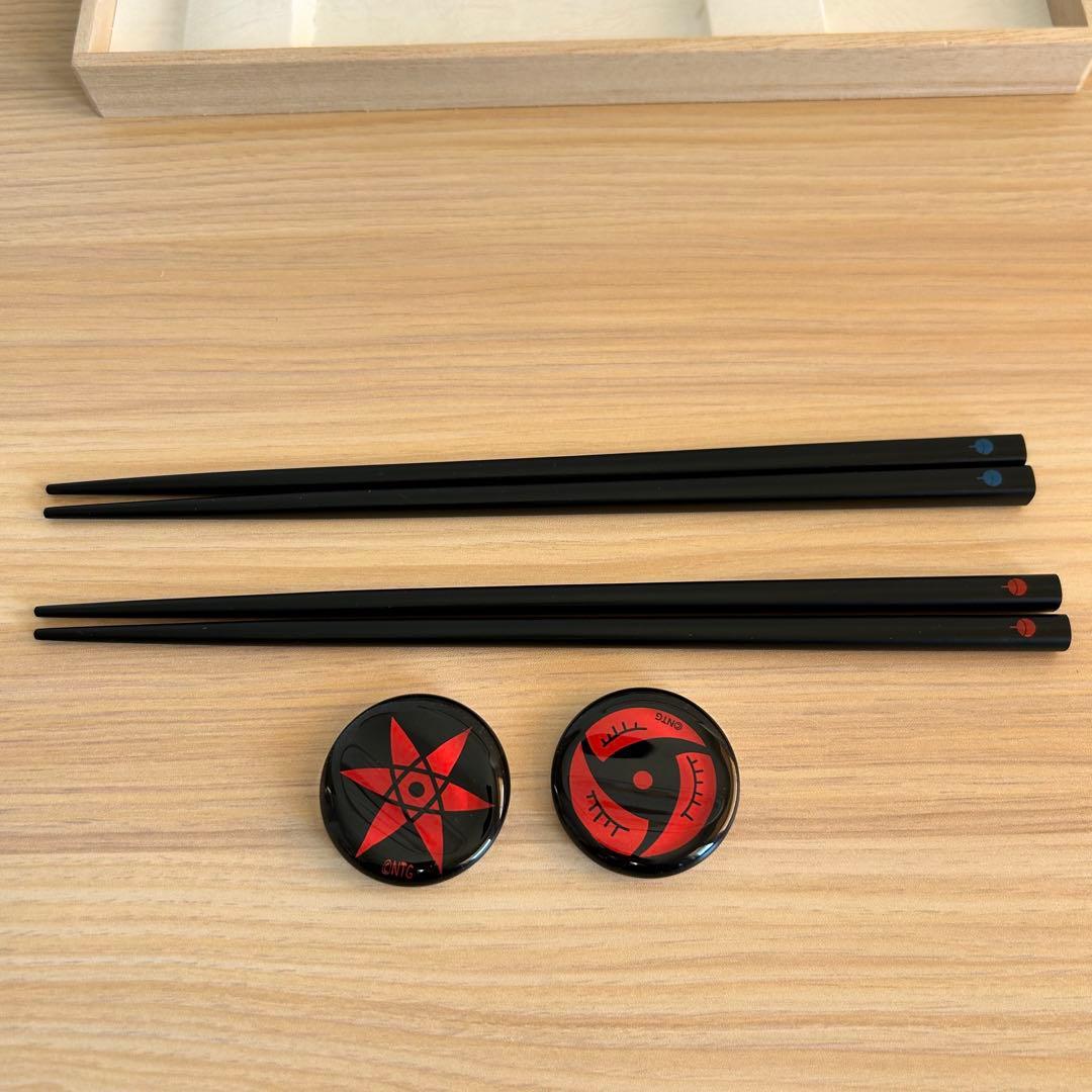 NARUTO THE GALLERY 20周年限定 桐箱入り 箸置き 箸セット