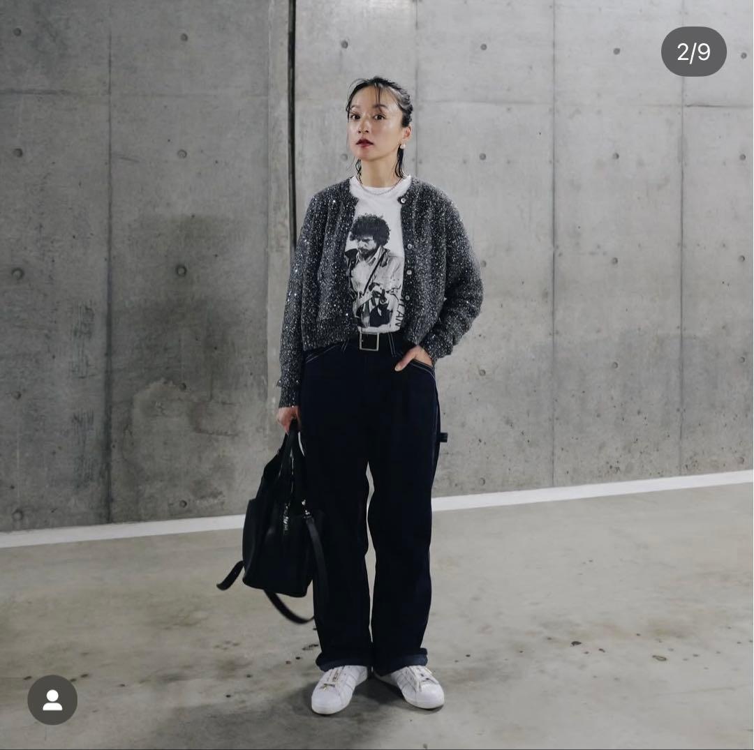 美品！Curensologyカレンソロジー スパングルショートカーディガン高山