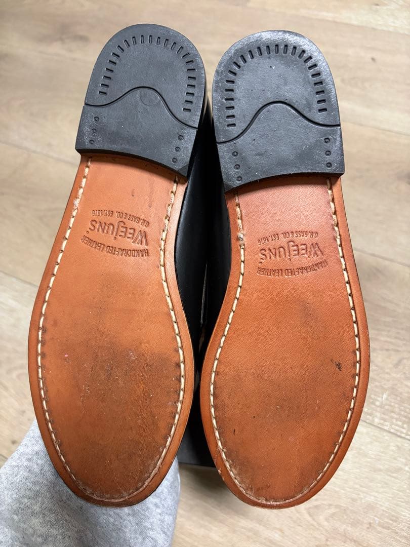 G.H.BASS Weejuns ペニーローファー US7 白黒