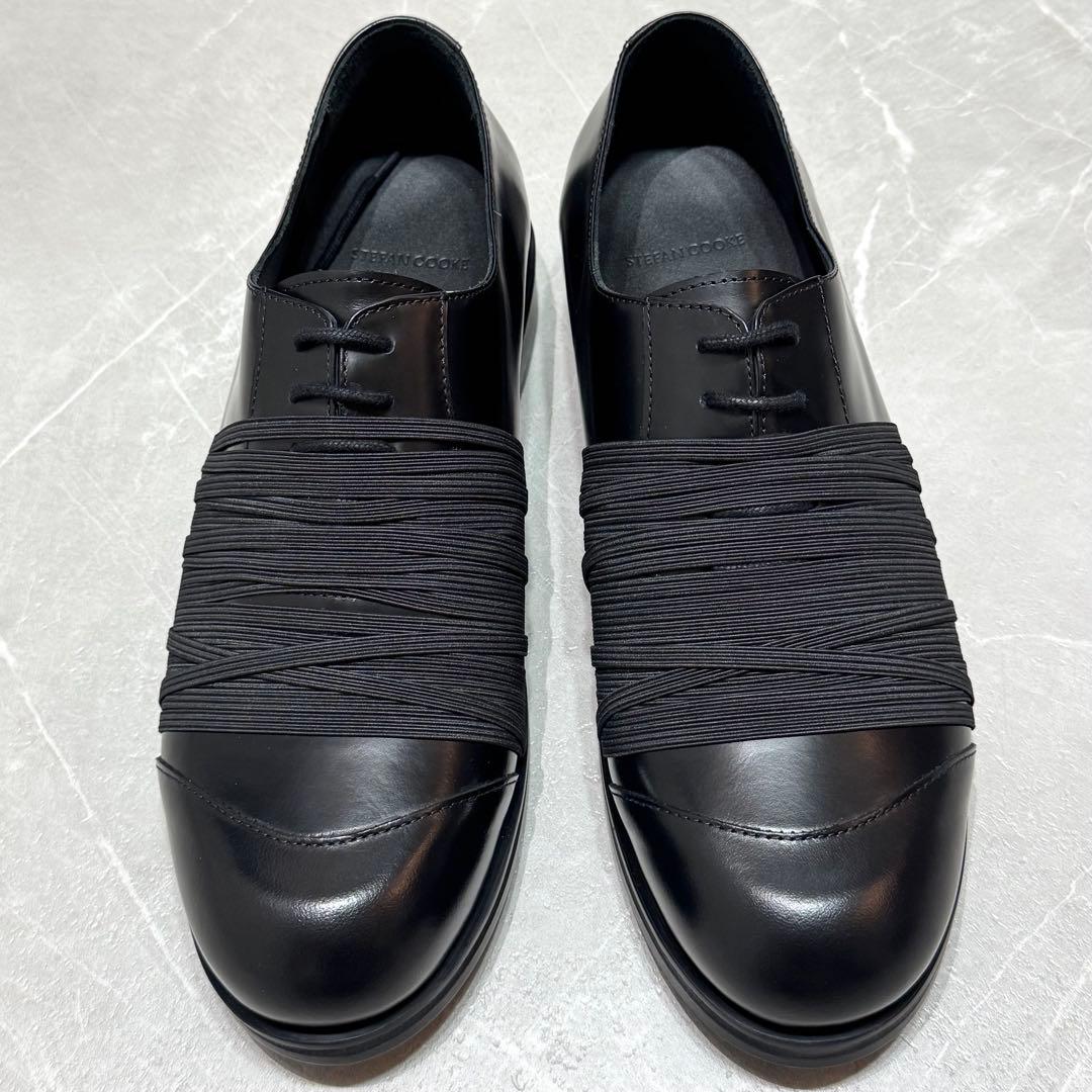 STEFAN COOKE】BLACK ELASTIC BIKER 43 - メルカリ