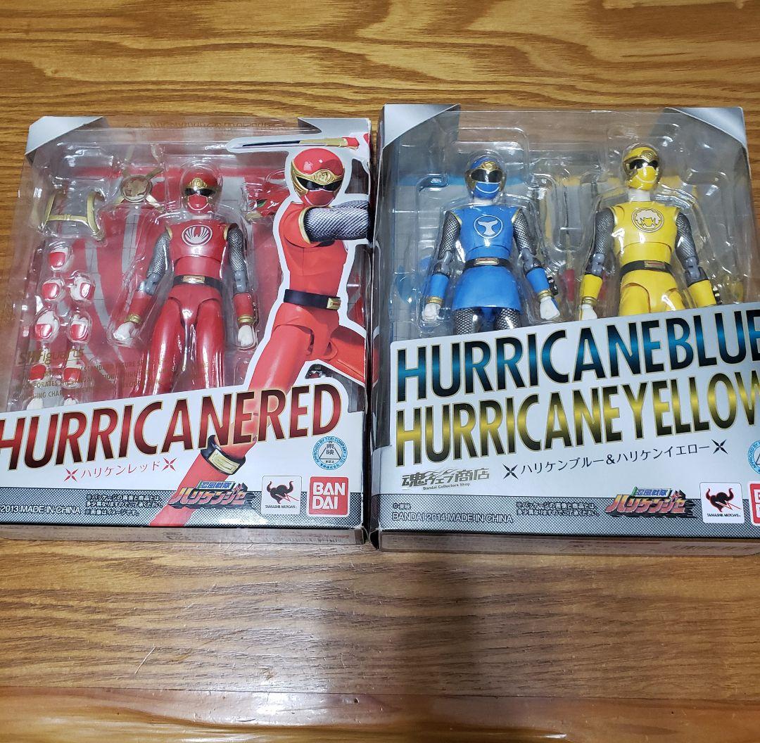 S.H.Figuarts 忍風戦隊ハリケンジャーハリケンレッド ブルー&イエロー