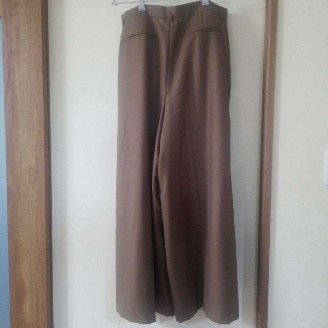 アンタイトル ベージュブラウン ガウチョパンツ ワイドレッグ - メルカリ